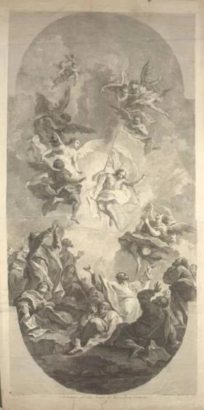 L'Ascensione di Gesù Cristo - incisione